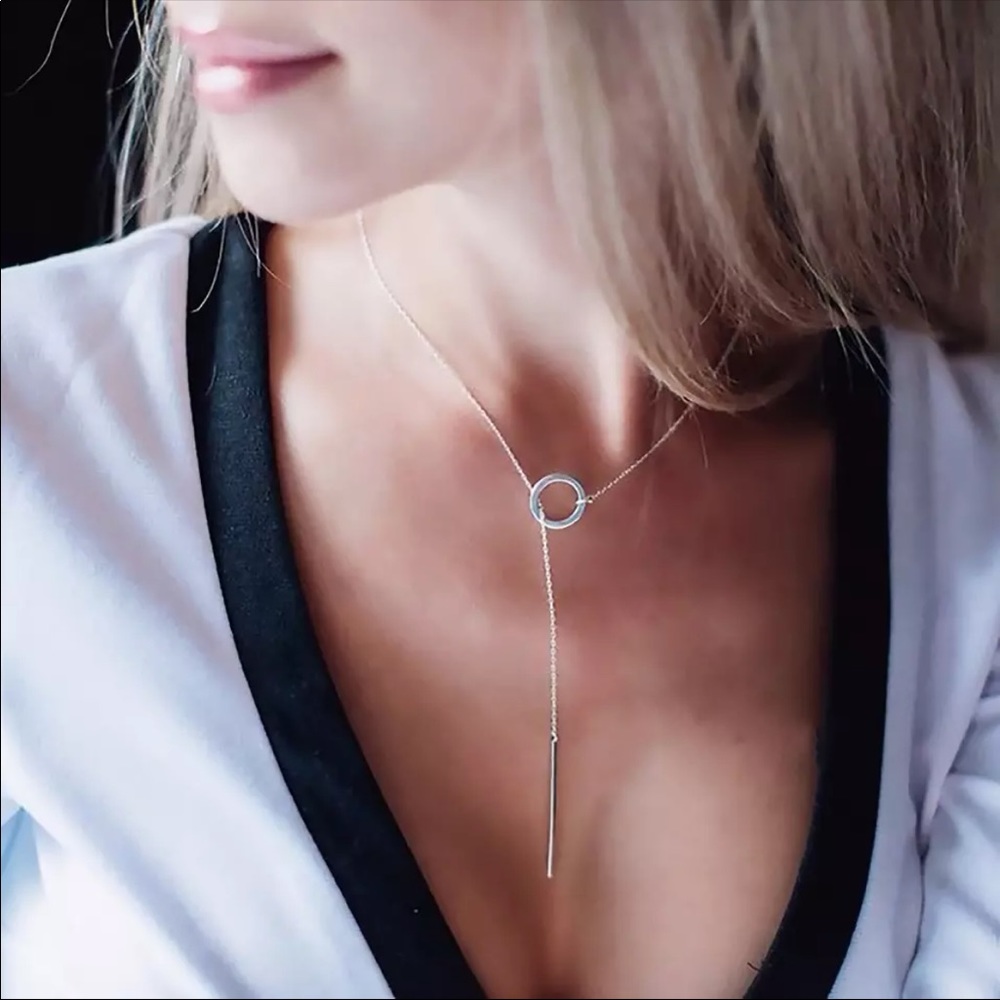 SILVER - ATHENA ♡ Stainless Steel Necklace - Picture 3 of 4